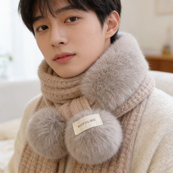 여자 겨울 목도리 퍼 머플러 5가지 색상 방한 방구석 외출 출근 등굣길 교복 퍼머플러