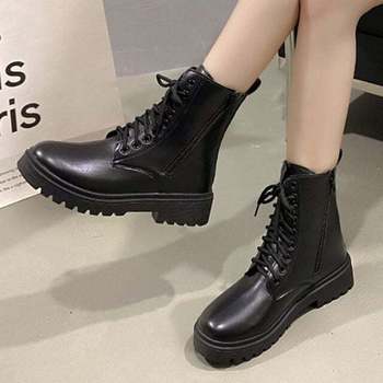 인기상품 레이디 대형사이즈 시티룩라인감 끈여밈 워커부츠 US504 트렌디 [WFLKN4Z_260118]