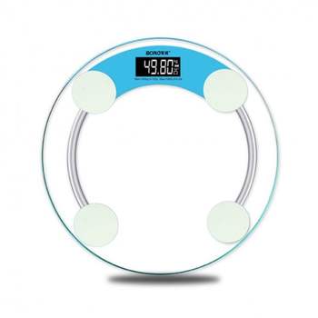 체중계 블루 디지털사용법 투명리뷰 투명 원형인
