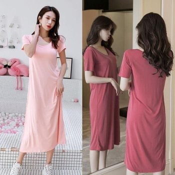 [MEI451NQ_62_62]원피스 모달 홈웨어 라운지웨어 볼륨업