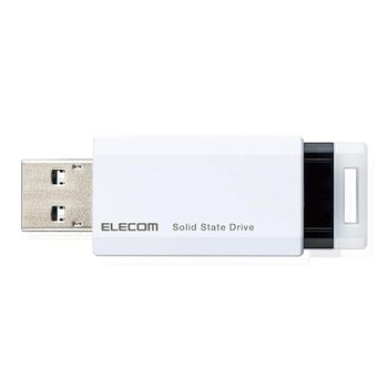 [해외] 에레코ム 외장 SSD 1TB USB3.2(Gen2) PS5/PS4 호환 화이트 ESD-EPK1000GWH