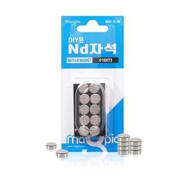 마그피아 RB16SR43 DIY용 ND자석 원형 Φ10x3T/(MND-10-03 10개입) 갑(10개입)