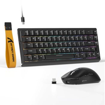 [해외] ATTACK SHARK X68HE X3 8KHZ TKL 66키 RGB PBT 49g PAW3395 W