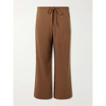 26 FW SECOND LAYER 브라운 팀 스트레이트 레그 라이오셀 트윌 드로스트