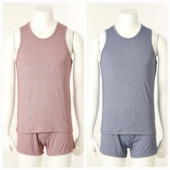 부드러운 착용감 신축성이 좋은 모달폴리 잔체크 쟈가드 런닝 VMV4195