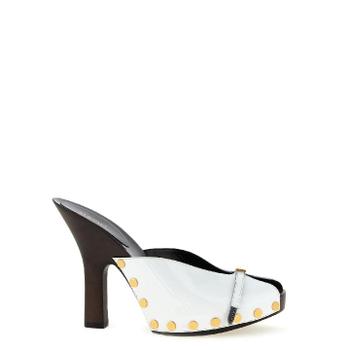 [해외] 베르사체 Sassi clogs  White/Black 1024342D2VE1W00X [관부가세포함]