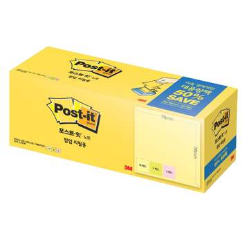 3M ZM36NT92 포스트잇 KR330-20A 대용량팩 76x76mm 팝업리필용