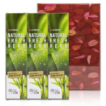 상큼가득 죽염 네츄럴프레쉬허브치약 130g 3개 추석 생활건강 명절 설 인사 감사 거래처