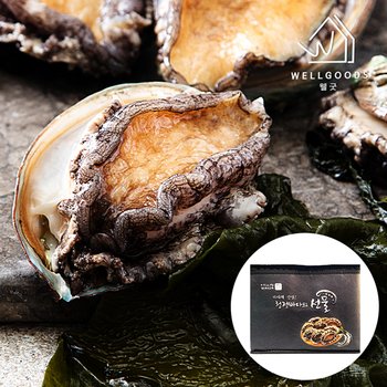 [웰굿]완도 활 전복 최고급 선물세트 3호(1kg,15-16마리,중대)_국내산(양식)