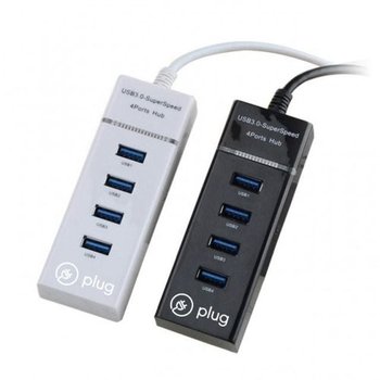 고품질 플러그)USB3.0 4포트 허브(PLC-012C/BTH-009C/화이트) (WC396CF)
