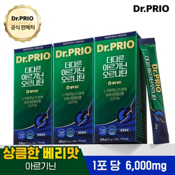 닥터프리오 리뉴얼 더다른 아르기닌 오르니틴 308g 3박스 6주분