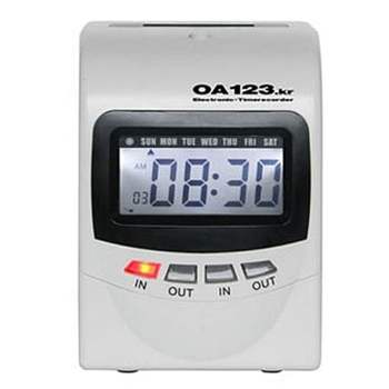 출퇴근기록기 SX15PK57 OA123 디지털방식 시간자동전환