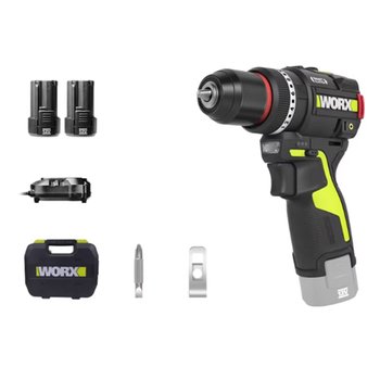 [해외] Worx 웍스 12V 충전 해머드릴 드라이버 WU135T 전동공구 드릴 배터리2개 세트 무선드라이버