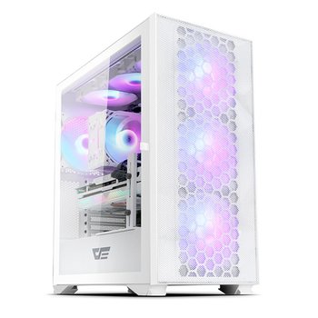 darkFlash DLX21 RGB MESH 강화유리 케이스 화이트