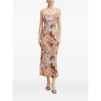 게스 paisley print maxi dress W6PK1DWU330 T