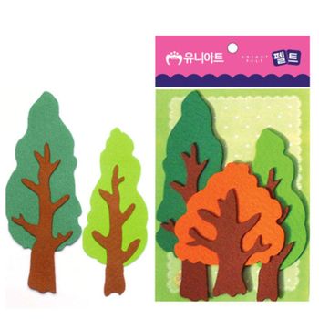 유니아트 (펠트) 나무세트 (3pcs/190mm) (P0000CNC)