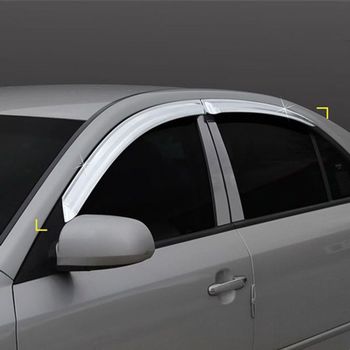 NF소나타 크롬 썬바이저 빗물받이 햇빛가리개 4P NF소나타썬바이져