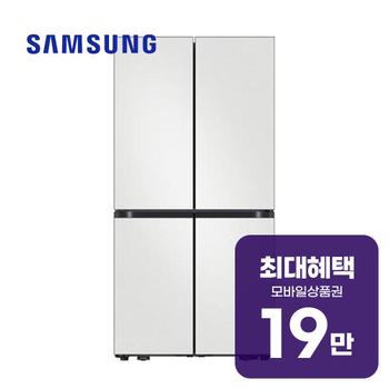 삼성 비스포크 AI 하이브리드 4도어 냉장고 901L 코타화이트 RM70H91RMA 렌탈 60개월 월 70100원