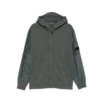 CP컴퍼니 Diagonal Raised 플리스 후드 스 드 스웨트셔츠 19CMSS054A 005835M 978