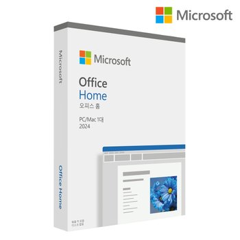 한국정품 MS 오피스 2024 가정용 Home 패키지 PKC 한글 제품키 영구사용 윈도우 맥용 엑셀