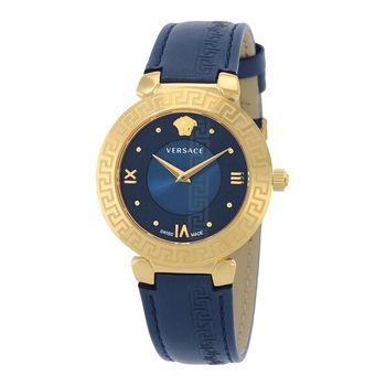 [해외] Versace 베르사체 다프니스 쿼츠 블루 다이얼 여성 시계 7454572