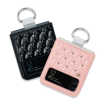 갤럭시Z플립3 핸드링 다이아 퀼팅 컬러 하드 범퍼케이스 Filp3 제트플립3 지플립3_23224585