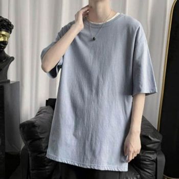 오버핏 EZAZ6897 인기 외출 여름 반팔 감성 옆라인 포인트 무지