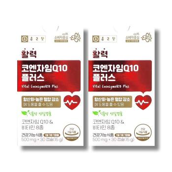 종근당 활력 코엔자임Q10 플러스 500mg 30캡슐 2박스 /wb (S47789723)