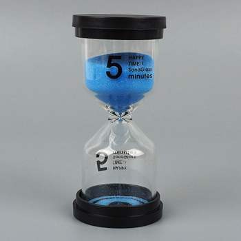 심플디자인 BLQ305G0 인테리어 탁상 양치 유리 래시계 5분