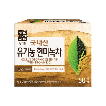 녹차원 유기농현미녹차 50티백 (유기농 100%)