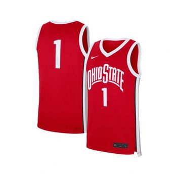 [해외] 나이키 맨즈 1 스칼렛 Ohio State Buckeyes 로드 레플리카 저지 - 17782269 1344141