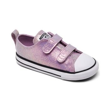 [해외] 키즈 컨버스 토들러 걸즈 척테일러 올스타 글리터 캐주얼 스니커즈 운동화 캐주얼 피니쉬라인 -