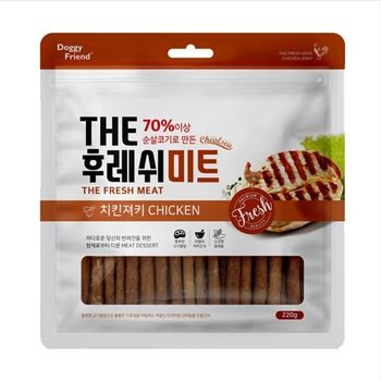 강아지 AEHQ1859 산책 훈련 칭찬용간식 후레쉬미트 치킨 220g