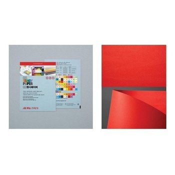 [JHQS8N8D_52CK]OA팬시페이퍼A4 P51 진주홍 80g 25매x20팩