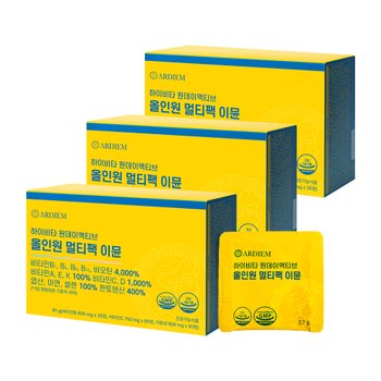 아르디엠 하이비타 원데이액티브 올인원 멀티팩 이뮨 멀티 비타민 2.7g x 30포  3개