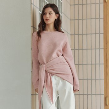 [5컬러](SET) 캐시미어 울 스웨터 & 숄 세트