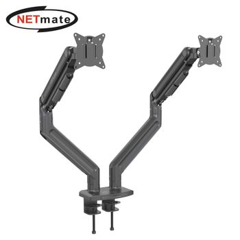 (Netmate) 15-42형 클램프형 고중량 듀얼 모니터 거치대
