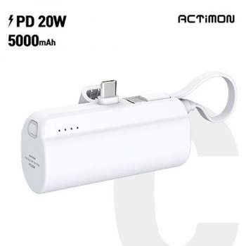 일체형 충전 PD20W 5000mAh 보조배터리 C타입 미니 고 대용량보조배터리 아이폰보조배터리