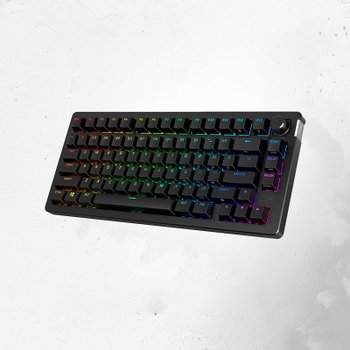 [해외] HyperX Aooly Rise 75 무선 기계식 키보드 Gasket구조 6000mAh