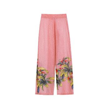 25 FW Amir Slama 플로럴 프린트 실크 팔라초 팬츠 10803 TP450349735