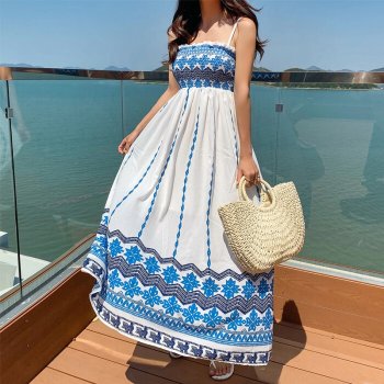 비바럽 / 오디세이 비치 원피스-화이트 OP18158F