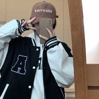 베이직 대학생 야구 Y6U 룩 항공 개강 대 여자 올데이 바시티 20