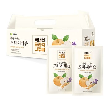 자연 그대로 도라지배즙 100ml 90팩