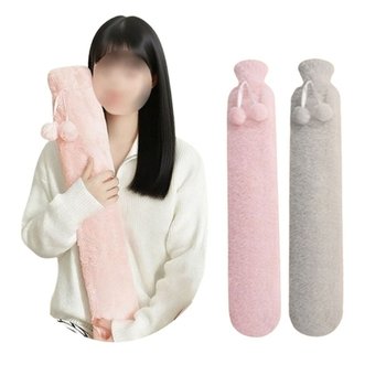 대용량 토끼털 보온물주머니 2500ml 79cm 캠핑핫팩 찜질팩 (KYR-WFK60LP)