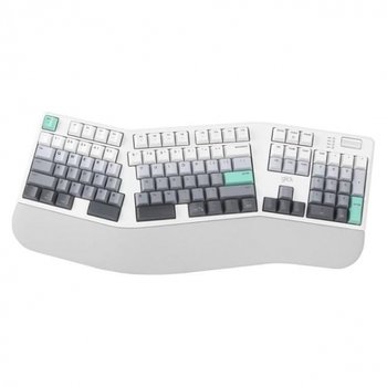 지클릭커 EK600 인체공학 무선 기계식 키보드 네온화이트