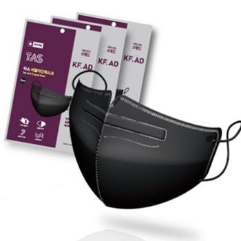 KF-AD 마스크 대형 블랙 100매 독감 알러지 필터 어른 외출 성인용 보건용 학교