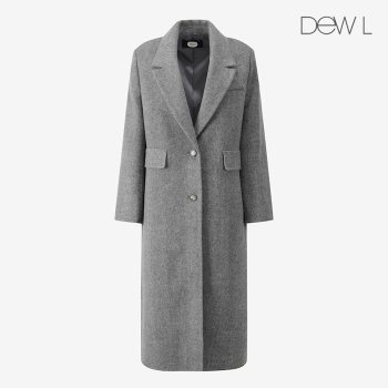 듀엘 울 블렌디드 헤링본 롱 코트 DG_L254MSH040
