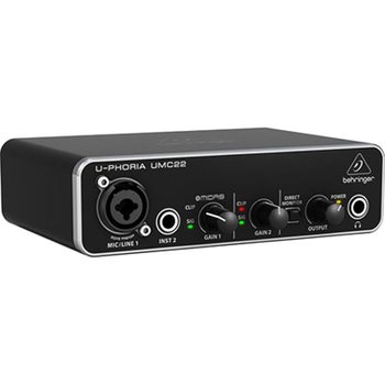 [해외] BEHRINGER 베링거 마이크 프리앰프 내장 USB 오디오 인터페이스 UMC22
