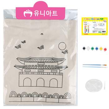 유니아트 BK22IB35 (천) 7500 캔버스가방 물감세트 (문화재)