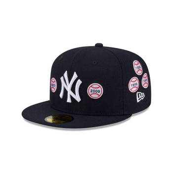 [해외] 뉴에라 Spike Lee x 뉴욕 양키스 월드 시리즈 챔피언스 Baseballs 울 59FIFTY 5950 피티드 모자